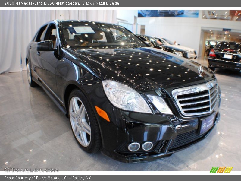 Black / Natural Beige 2010 Mercedes-Benz E 550 4Matic Sedan