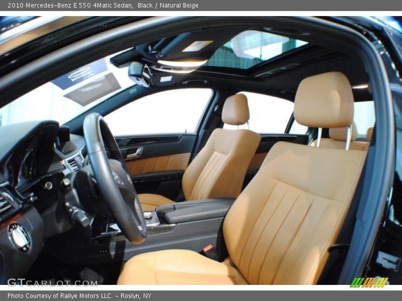 Black / Natural Beige 2010 Mercedes-Benz E 550 4Matic Sedan