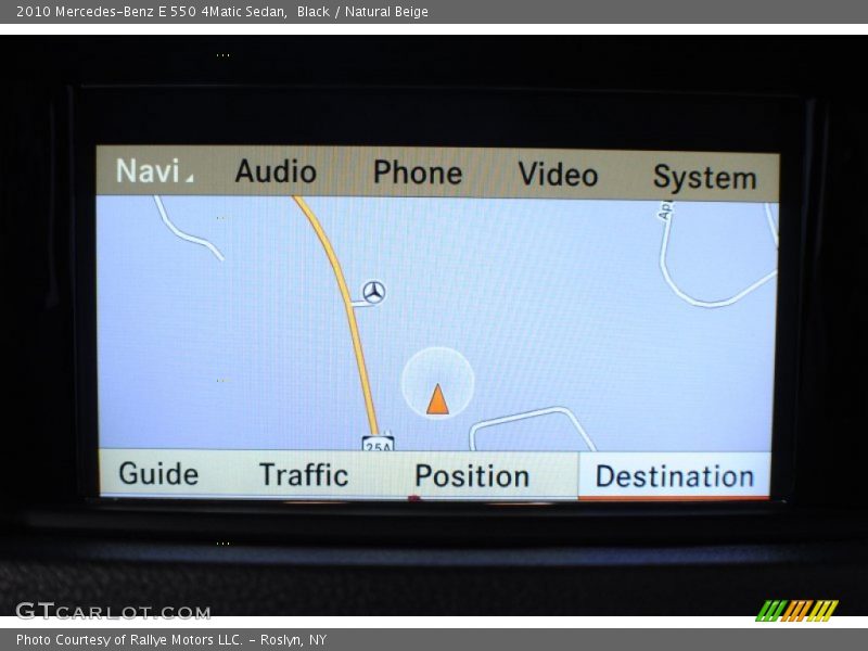 Navigation of 2010 E 550 4Matic Sedan