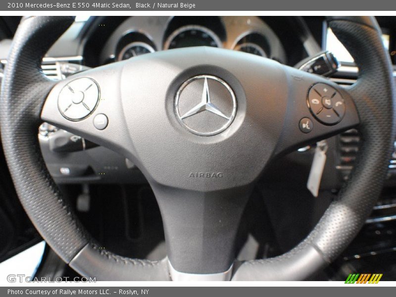 Black / Natural Beige 2010 Mercedes-Benz E 550 4Matic Sedan
