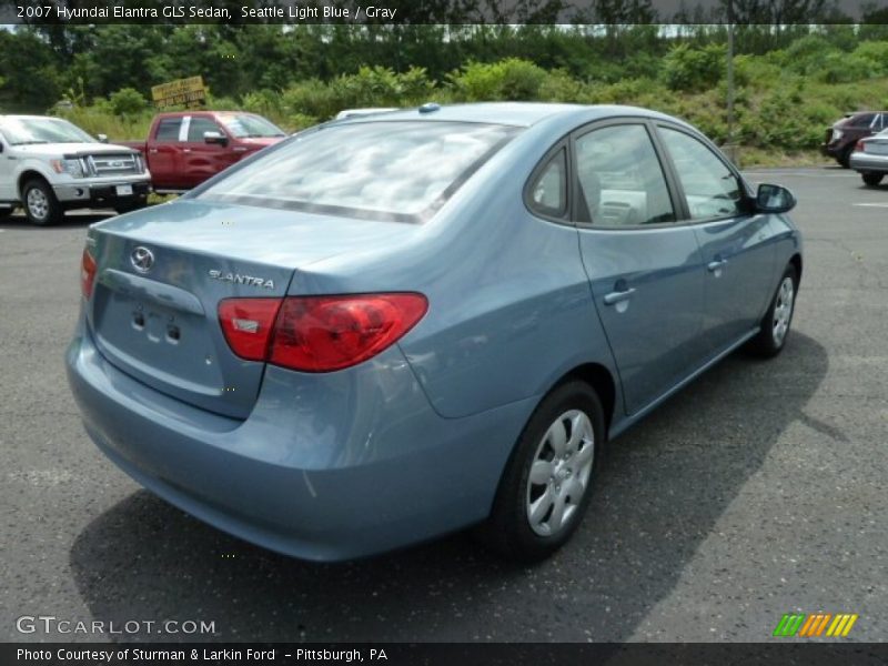 Seattle Light Blue / Gray 2007 Hyundai Elantra GLS Sedan