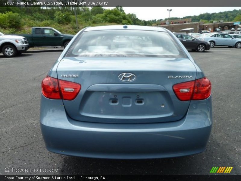 Seattle Light Blue / Gray 2007 Hyundai Elantra GLS Sedan