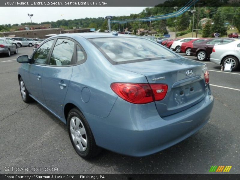 Seattle Light Blue / Gray 2007 Hyundai Elantra GLS Sedan