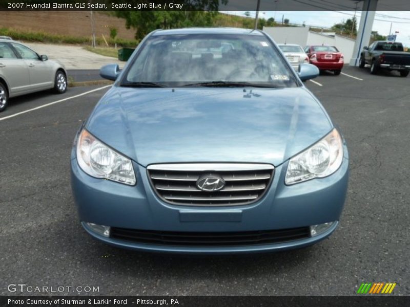 Seattle Light Blue / Gray 2007 Hyundai Elantra GLS Sedan