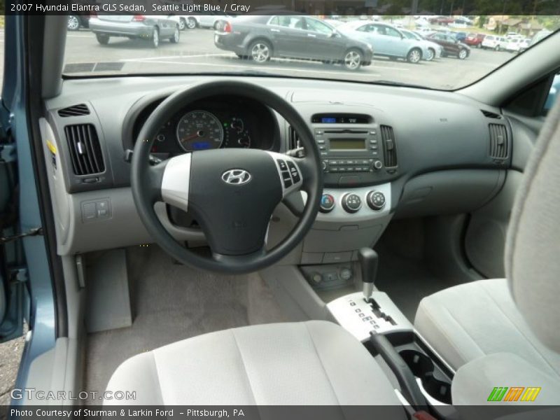 Seattle Light Blue / Gray 2007 Hyundai Elantra GLS Sedan