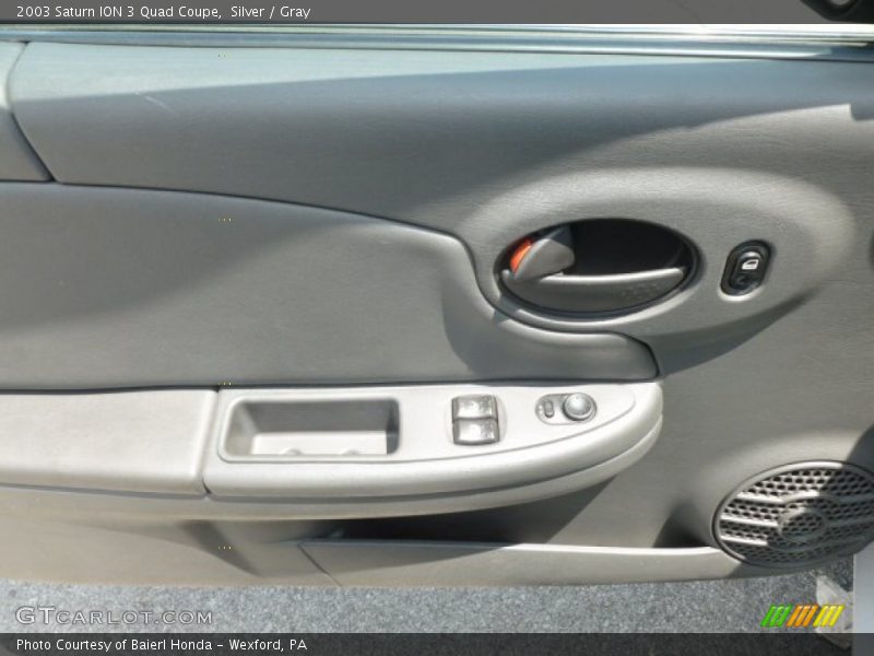 Silver / Gray 2003 Saturn ION 3 Quad Coupe