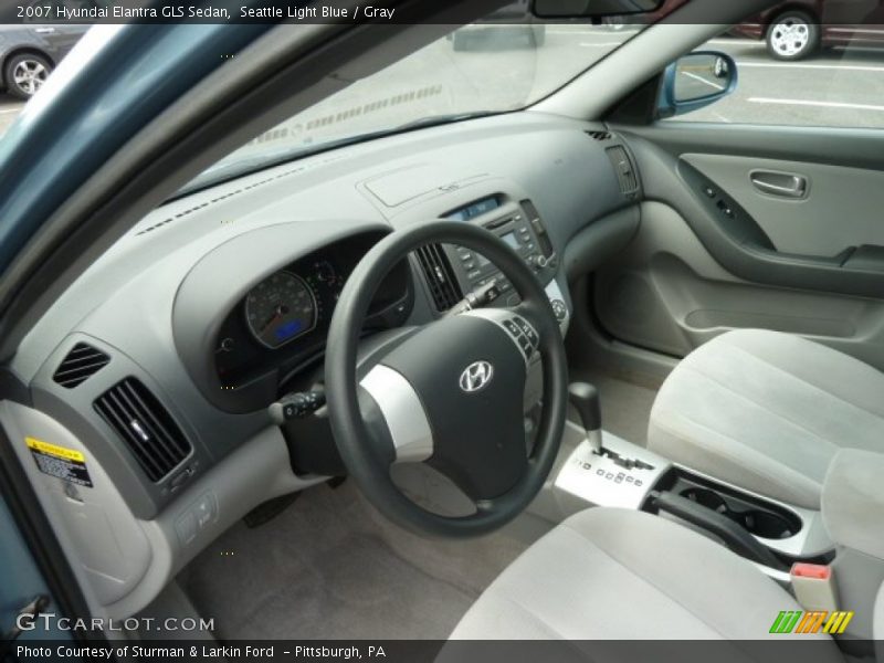 Gray Interior - 2007 Elantra GLS Sedan 