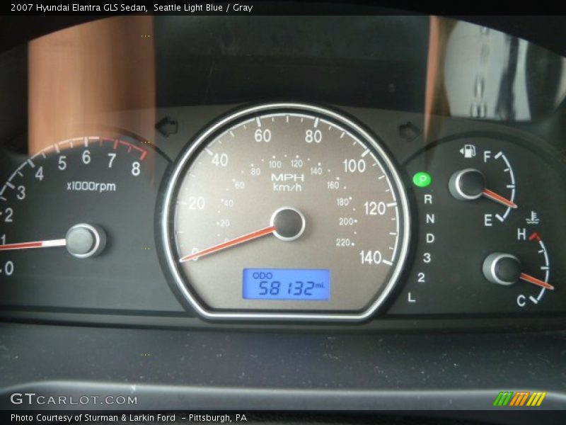  2007 Elantra GLS Sedan GLS Sedan Gauges