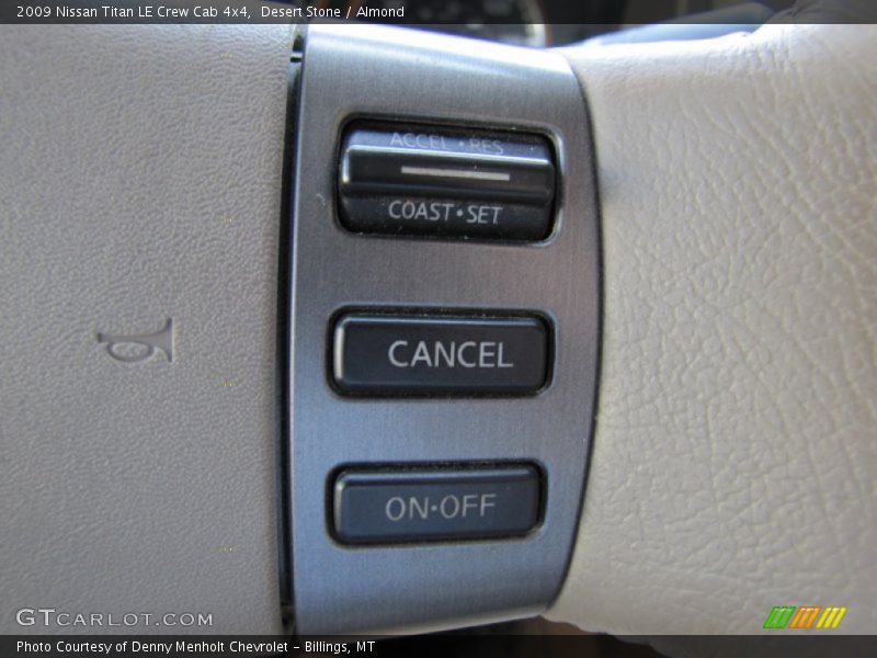 Controls of 2009 Titan LE Crew Cab 4x4