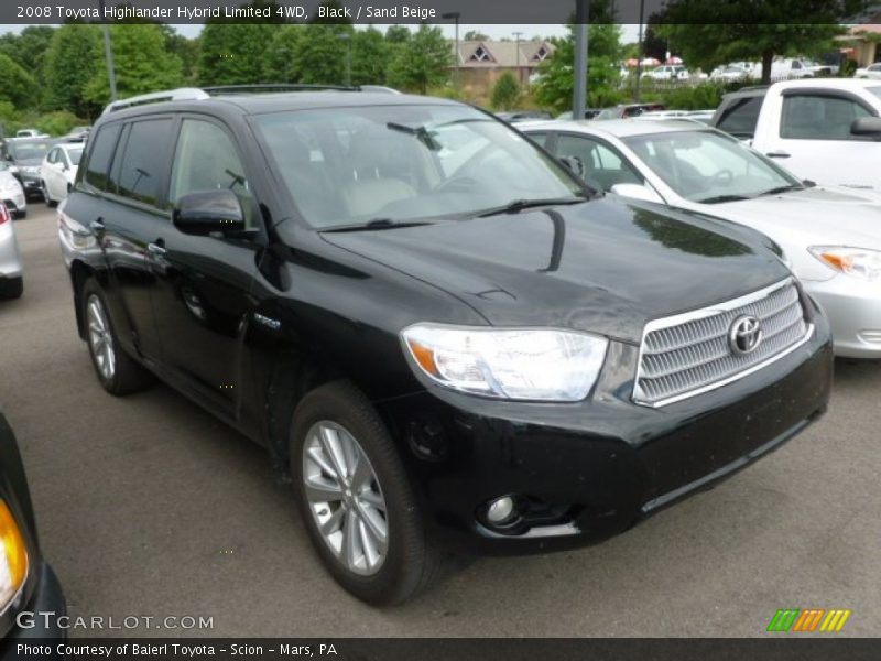 Black / Sand Beige 2008 Toyota Highlander Hybrid Limited 4WD