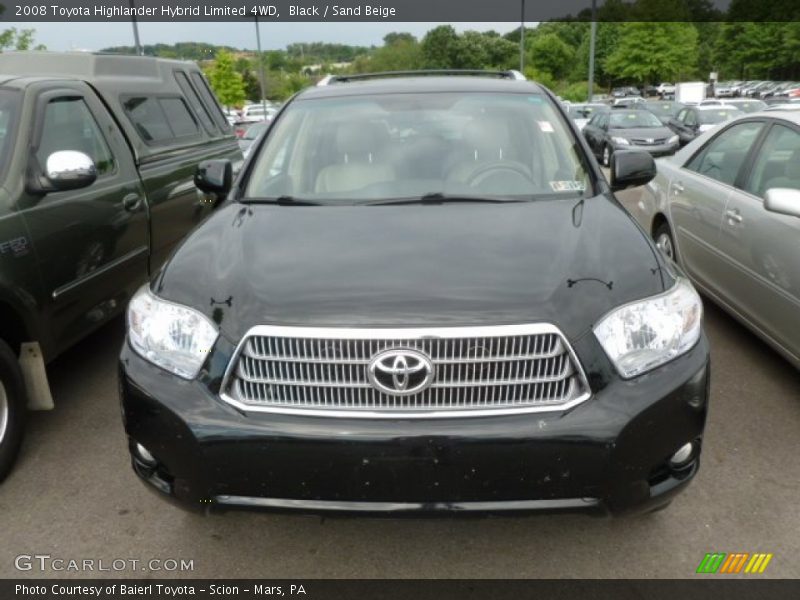 Black / Sand Beige 2008 Toyota Highlander Hybrid Limited 4WD