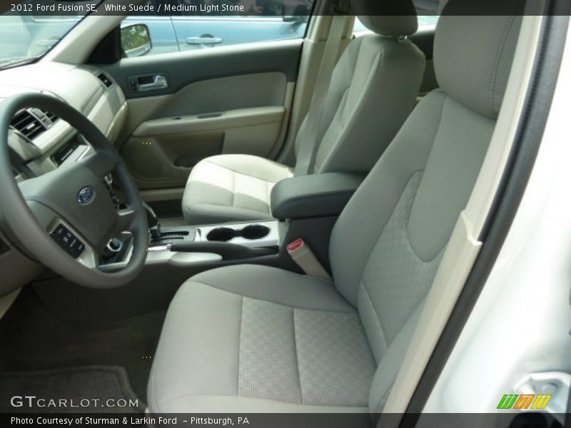 White Suede / Medium Light Stone 2012 Ford Fusion SE