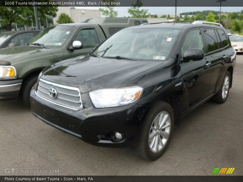 Black / Sand Beige 2008 Toyota Highlander Hybrid Limited 4WD