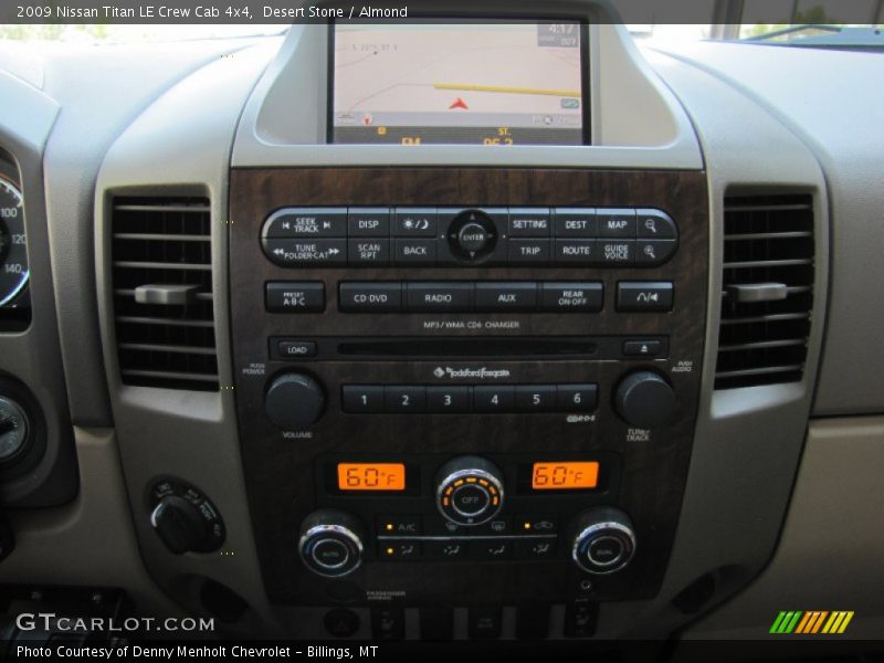 Controls of 2009 Titan LE Crew Cab 4x4