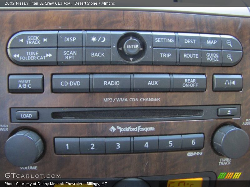 Controls of 2009 Titan LE Crew Cab 4x4