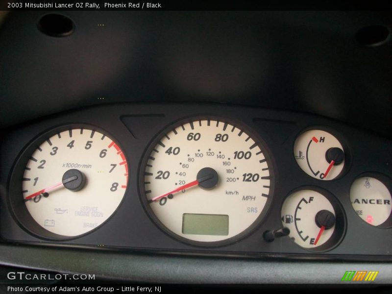 Phoenix Red / Black 2003 Mitsubishi Lancer OZ Rally