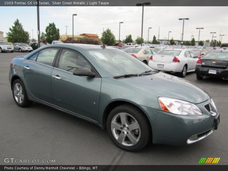 Silver Green Metallic / Light Taupe 2009 Pontiac G6 V6 Sedan