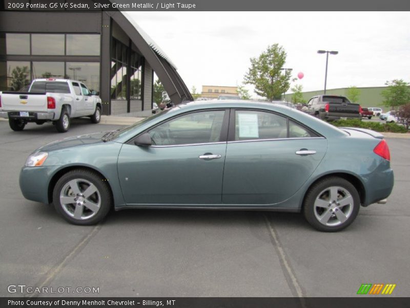 Silver Green Metallic / Light Taupe 2009 Pontiac G6 V6 Sedan