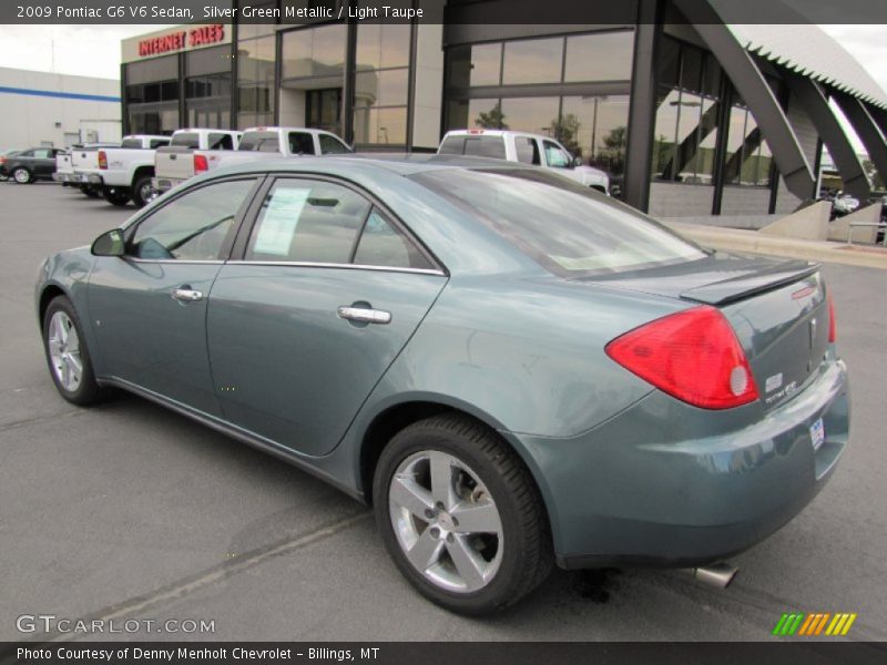 Silver Green Metallic / Light Taupe 2009 Pontiac G6 V6 Sedan