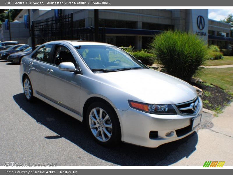 Alabaster Silver Metallic / Ebony Black 2006 Acura TSX Sedan