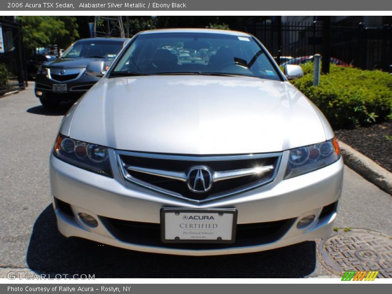 Alabaster Silver Metallic / Ebony Black 2006 Acura TSX Sedan