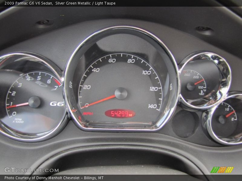 Silver Green Metallic / Light Taupe 2009 Pontiac G6 V6 Sedan