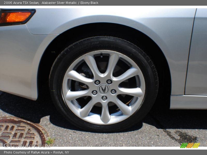 Alabaster Silver Metallic / Ebony Black 2006 Acura TSX Sedan