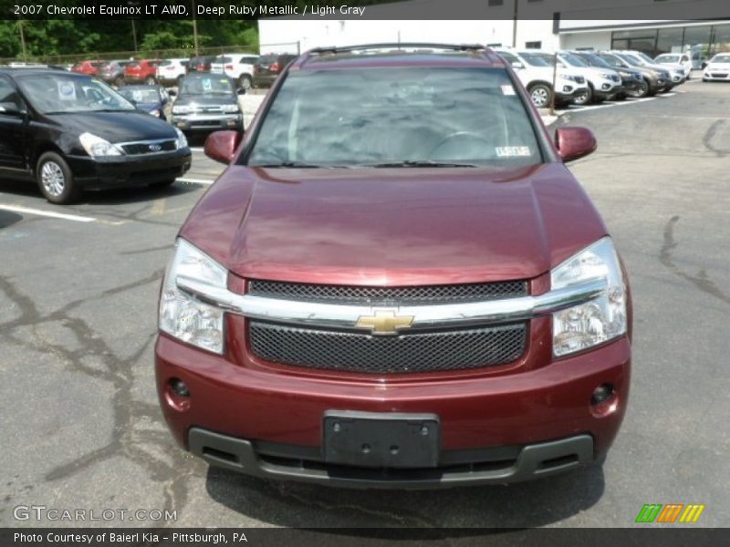 Deep Ruby Metallic / Light Gray 2007 Chevrolet Equinox LT AWD