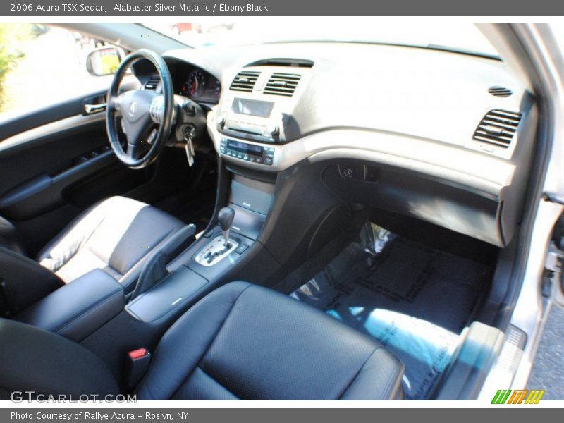 Alabaster Silver Metallic / Ebony Black 2006 Acura TSX Sedan