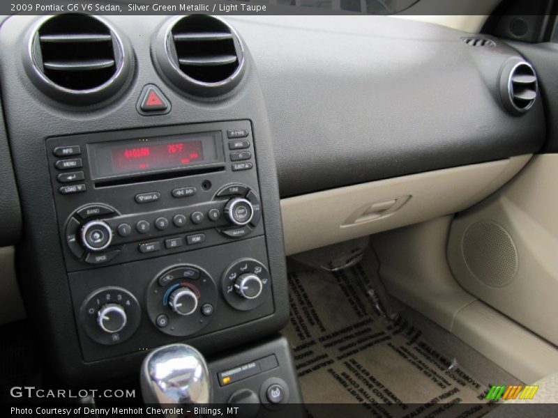 Silver Green Metallic / Light Taupe 2009 Pontiac G6 V6 Sedan