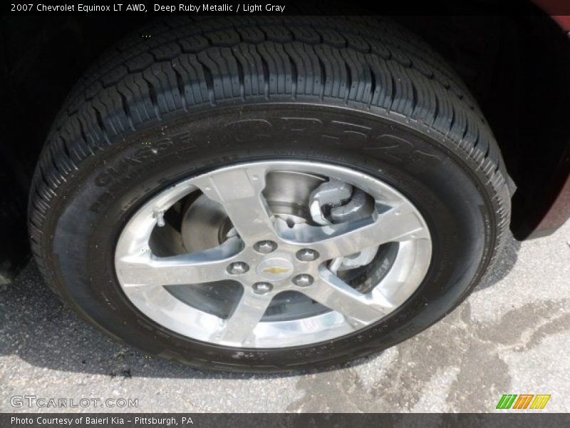Deep Ruby Metallic / Light Gray 2007 Chevrolet Equinox LT AWD
