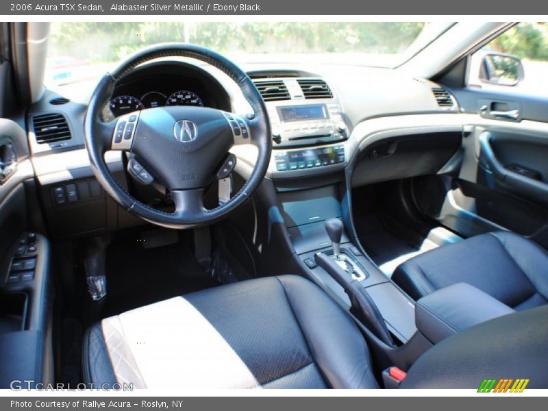 Alabaster Silver Metallic / Ebony Black 2006 Acura TSX Sedan