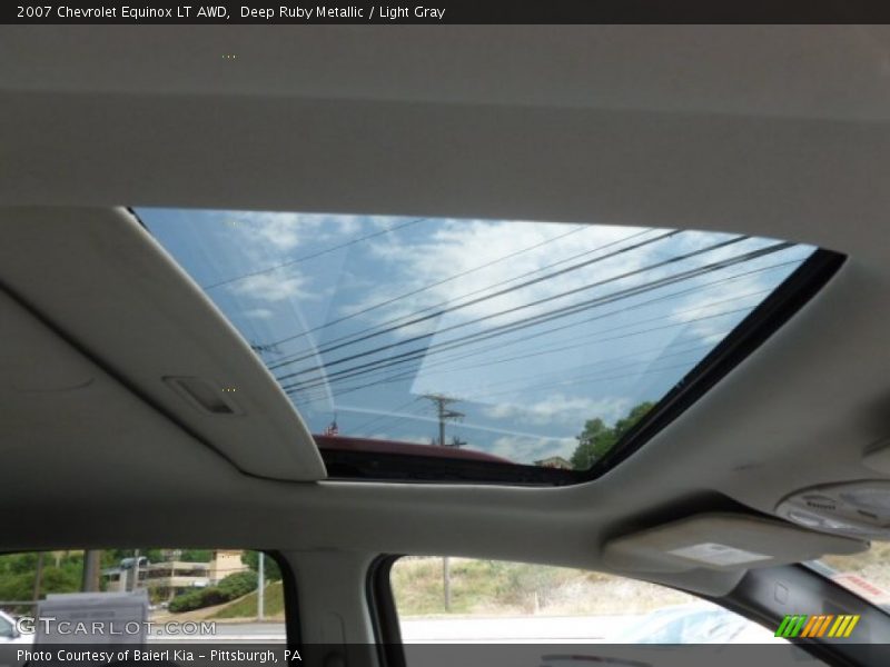 Deep Ruby Metallic / Light Gray 2007 Chevrolet Equinox LT AWD