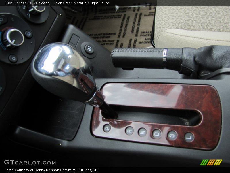 Silver Green Metallic / Light Taupe 2009 Pontiac G6 V6 Sedan