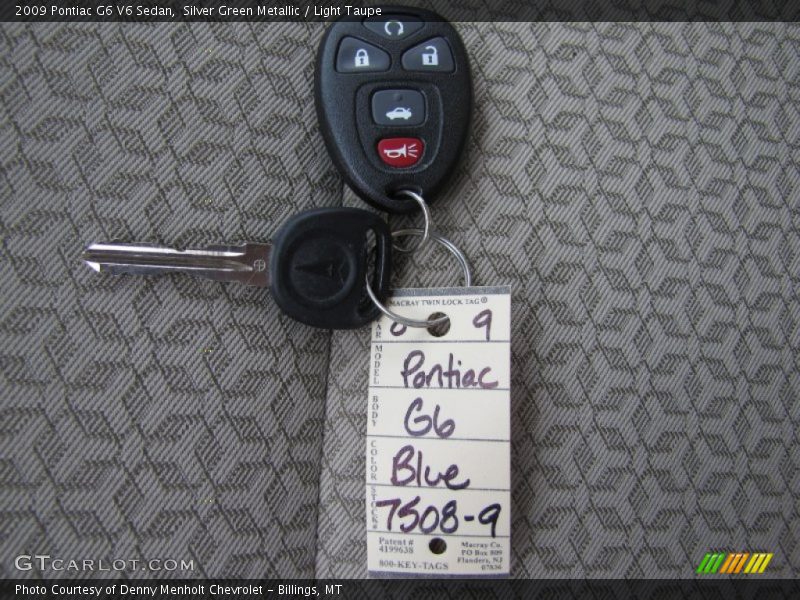 Silver Green Metallic / Light Taupe 2009 Pontiac G6 V6 Sedan