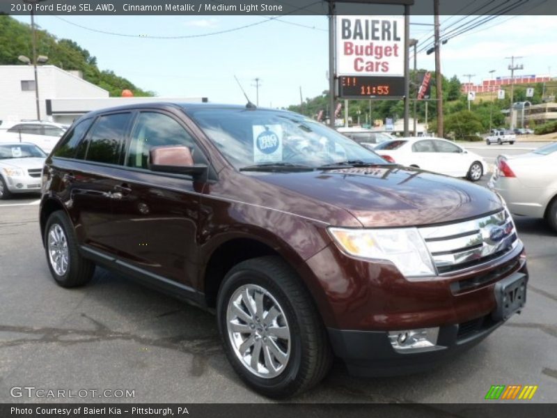 Cinnamon Metallic / Medium Light Stone 2010 Ford Edge SEL AWD