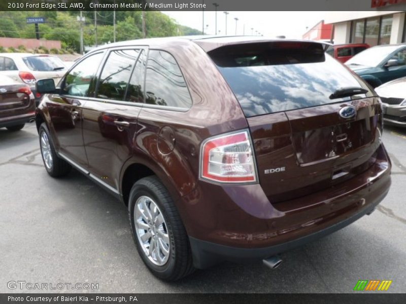 Cinnamon Metallic / Medium Light Stone 2010 Ford Edge SEL AWD