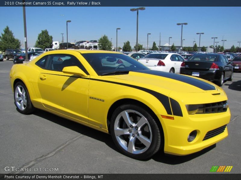 Rally Yellow / Black 2010 Chevrolet Camaro SS Coupe