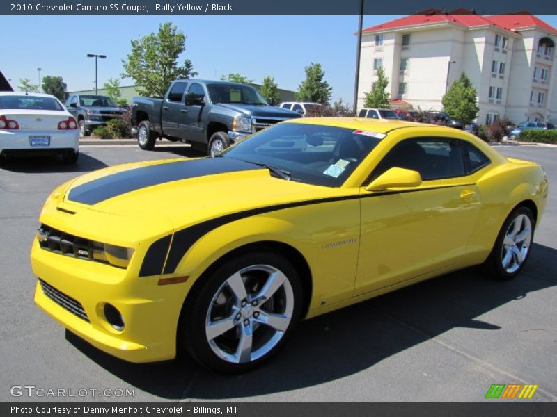 Rally Yellow / Black 2010 Chevrolet Camaro SS Coupe