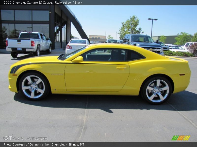 Rally Yellow / Black 2010 Chevrolet Camaro SS Coupe