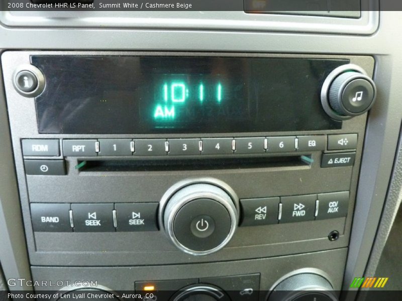 Audio System of 2008 HHR LS Panel