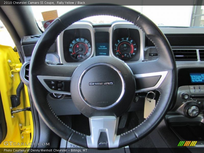 Rally Yellow / Black 2010 Chevrolet Camaro SS Coupe