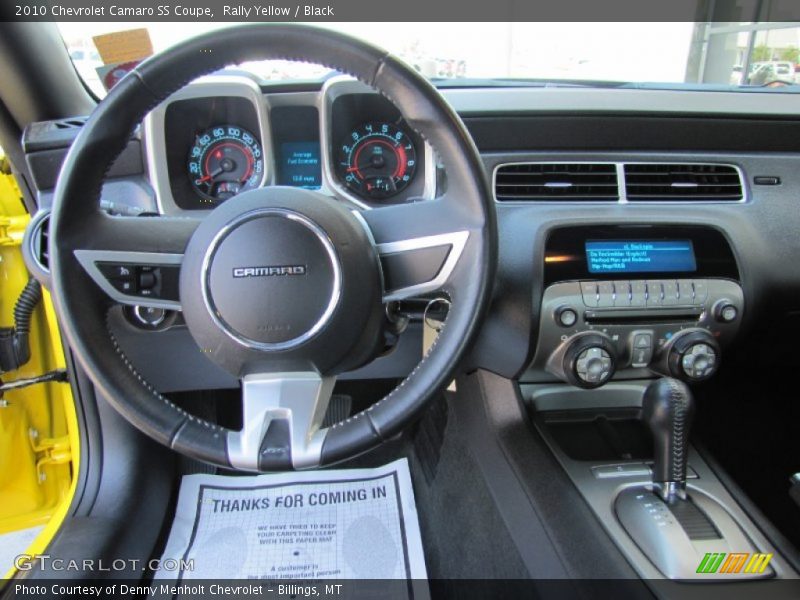 Rally Yellow / Black 2010 Chevrolet Camaro SS Coupe