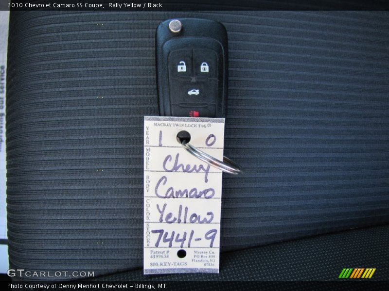 Rally Yellow / Black 2010 Chevrolet Camaro SS Coupe