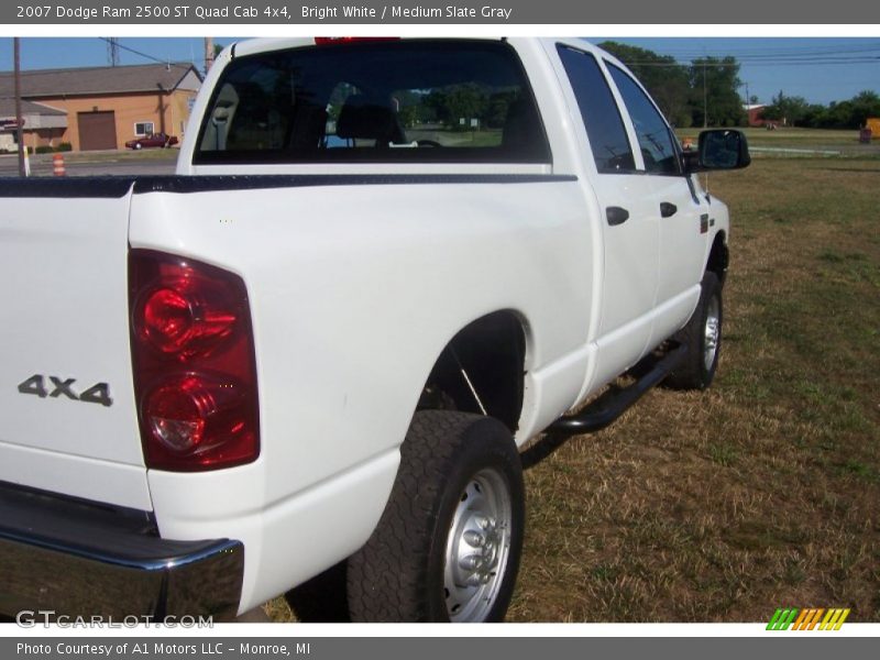 Bright White / Medium Slate Gray 2007 Dodge Ram 2500 ST Quad Cab 4x4