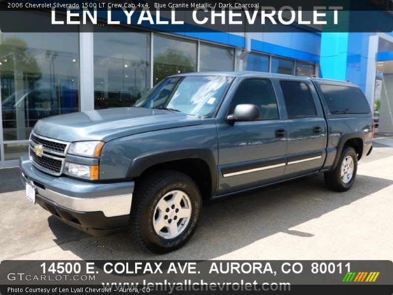 Blue Granite Metallic / Dark Charcoal 2006 Chevrolet Silverado 1500 LT Crew Cab 4x4