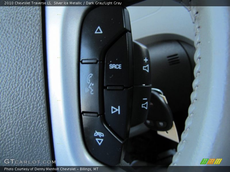 Silver Ice Metallic / Dark Gray/Light Gray 2010 Chevrolet Traverse LS