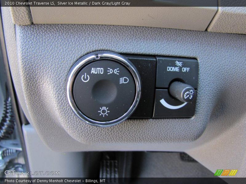 Silver Ice Metallic / Dark Gray/Light Gray 2010 Chevrolet Traverse LS