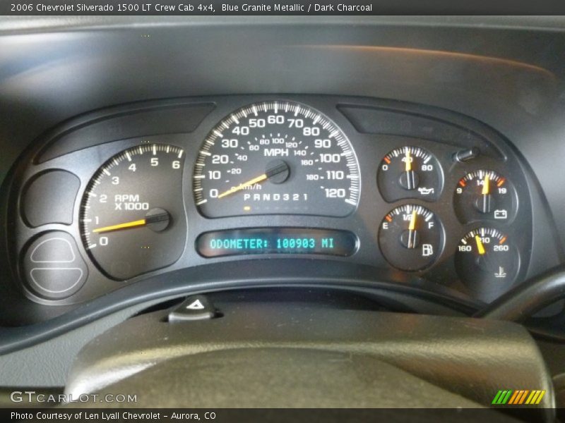 Blue Granite Metallic / Dark Charcoal 2006 Chevrolet Silverado 1500 LT Crew Cab 4x4