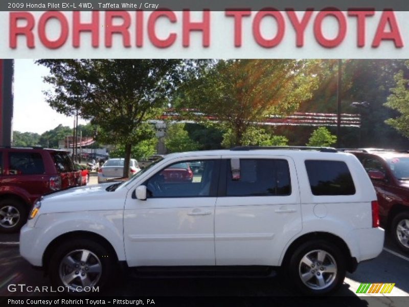 Taffeta White / Gray 2009 Honda Pilot EX-L 4WD